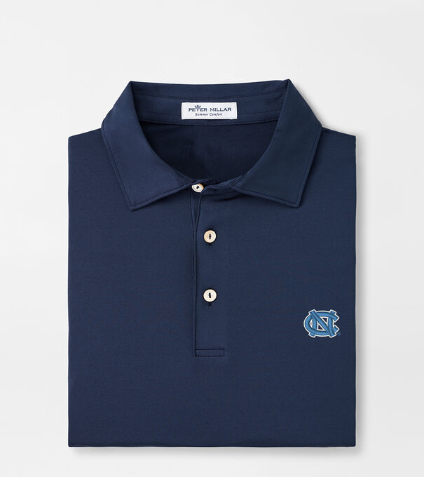 UNC Chapel Hill Solid Performance Jersey Polo (Sean Self Collar)