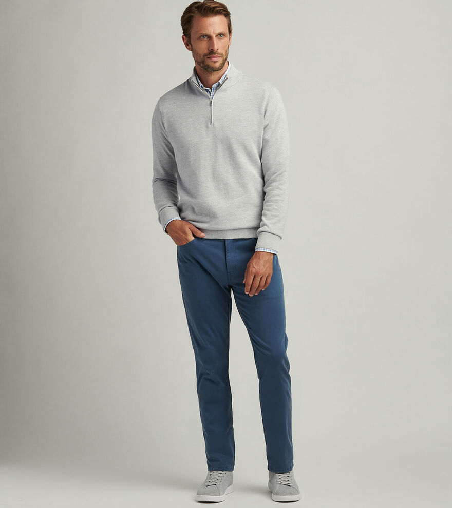 Coolspun Birdseye Quarter-Zip Sweater image number 4