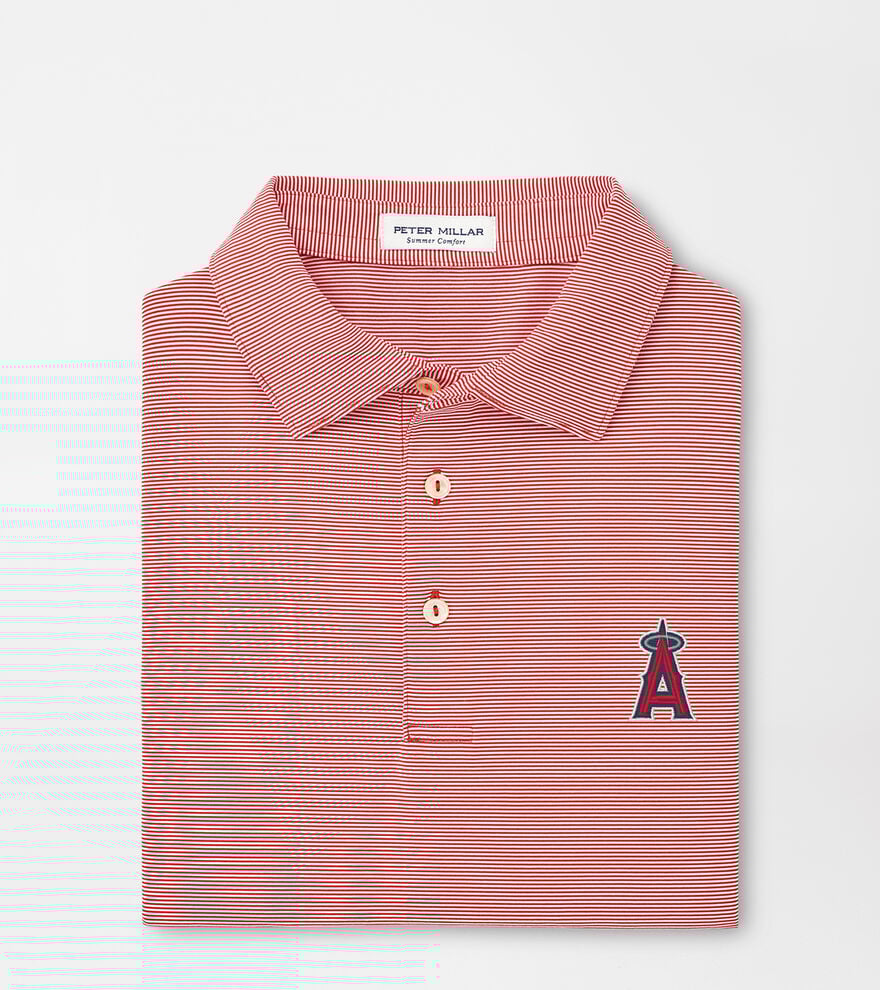Los Angeles Angels Jubilee Stripe Performance Polo image number 1