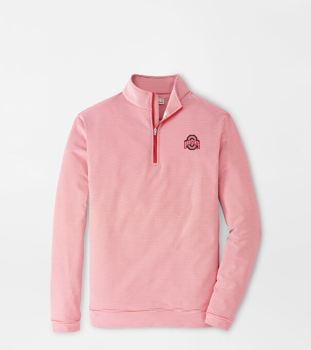 The Ohio State Perth Sugar Stripe Performance Quarter-Zip