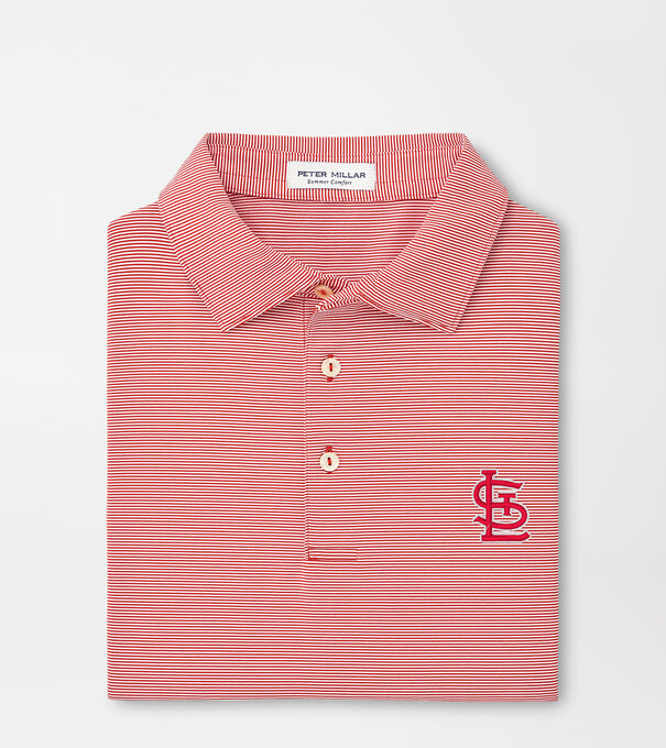 St. Louis Cardinals Jubilee Stripe Performance Polo