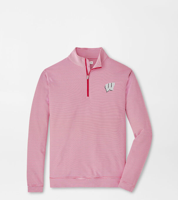 Wisconsin Sugar Stripe Performance Quarter-Zip