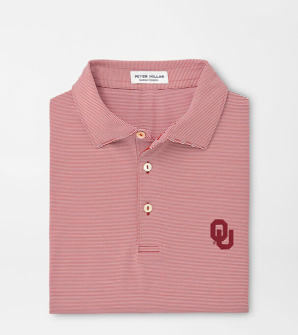 Oklahoma Jubilee Stripe Performance Polo