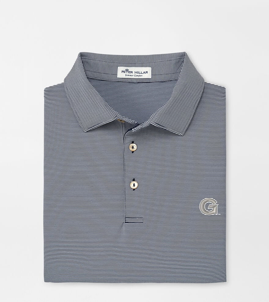 Georgetown Jubilee Stripe Performance Polo image number 1