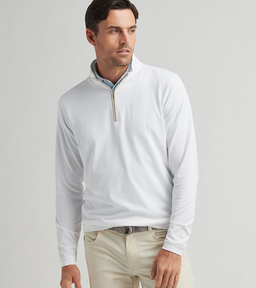 Albatross Cotton-Blend Piqué Quarter-Zip image number 2