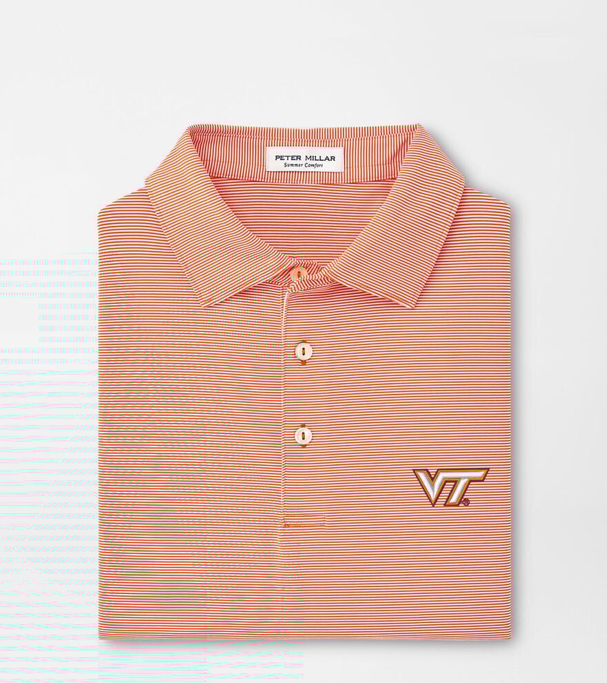 Virginia Tech Jubilee Stripe Performance Polo image number 1