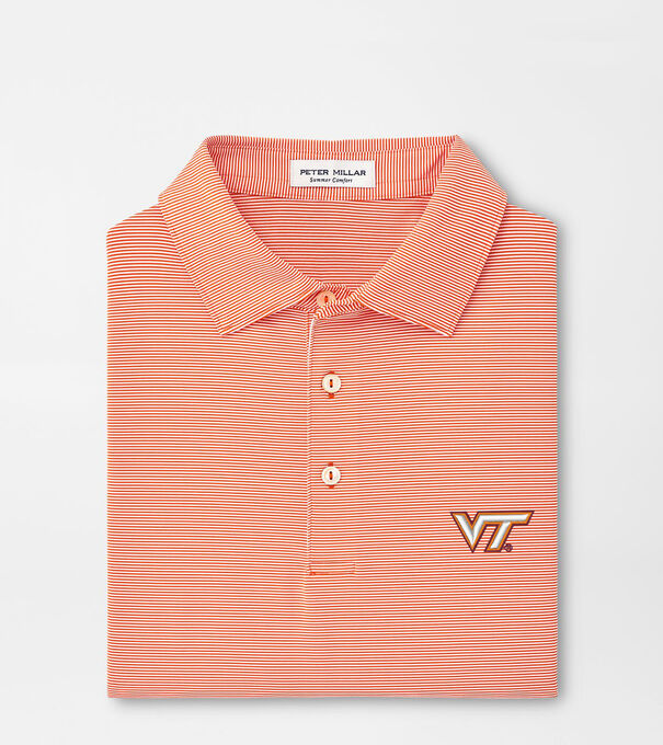Virginia Tech Jubilee Stripe Performance Polo