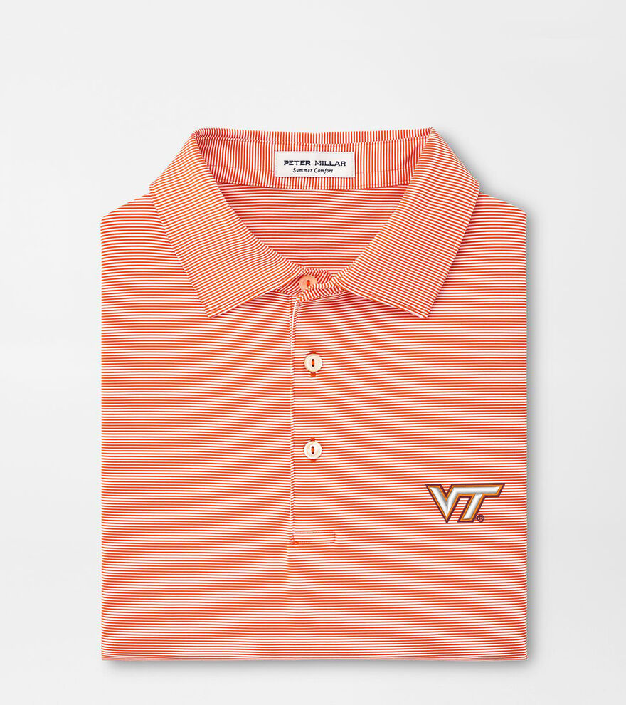 Virginia Tech Jubilee Stripe Performance Polo image number 1