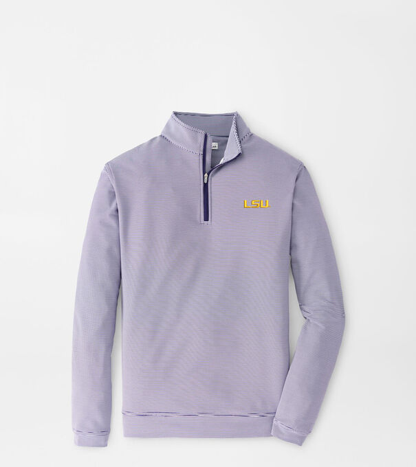 LSU Perth Mini-Stripe Performance Pullover