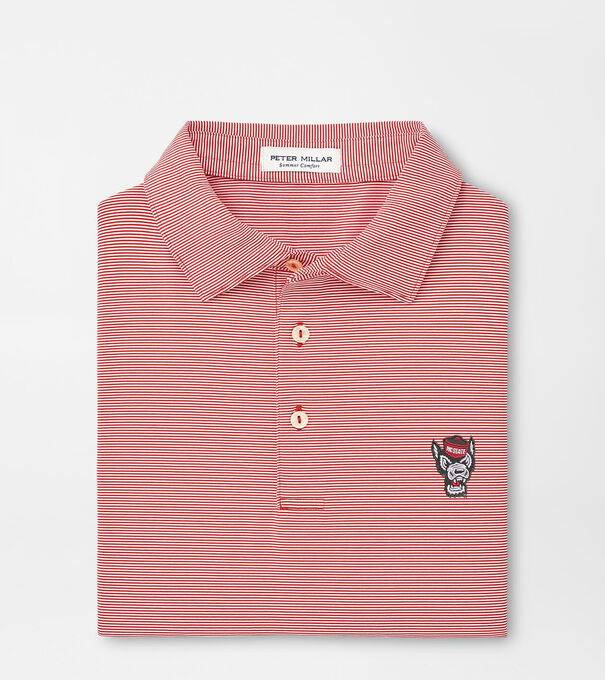 NC State Wolfpack Jubilee Stripe Performance Polo