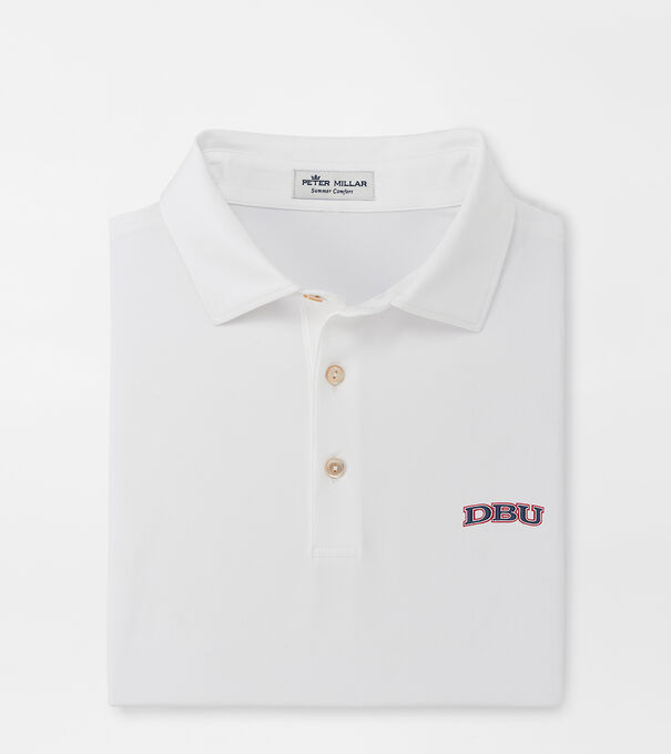 Dallas Baptist University Solid Performance Jersey Polo (Sean Self Collar)