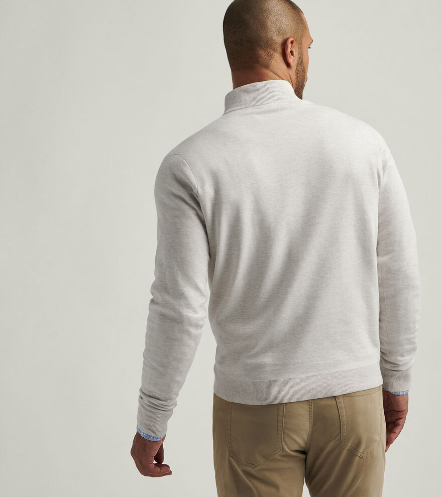 Coolspun Cotton Quarter-Zip Sweater image number 4