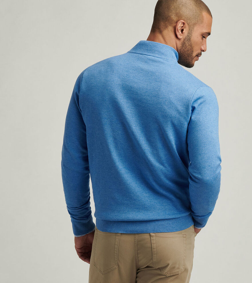 Coolspun Cotton Quarter-Zip Sweater image number 4