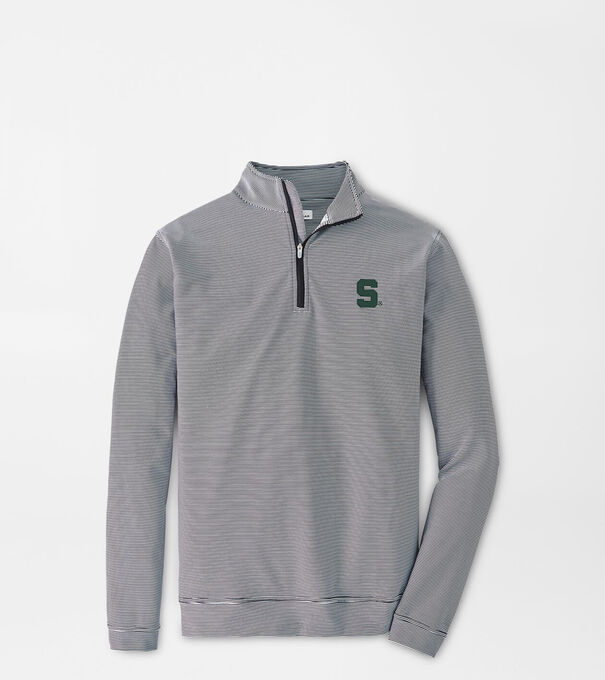 Michigan State Perth Mini-Stripe Performance Pullover