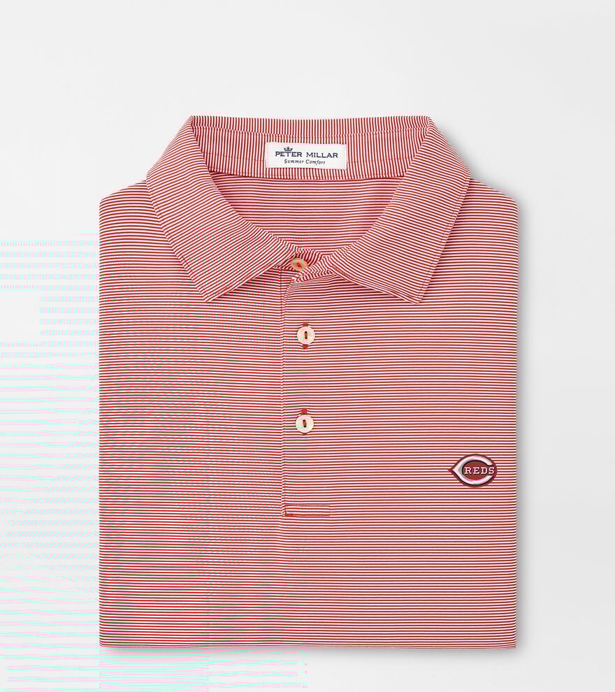 Cincinnati Reds Jubilee Stripe Performance Polo image number 1