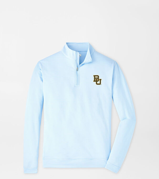 Baylor Perth Sugar Stripe Performance Quarter-Zip