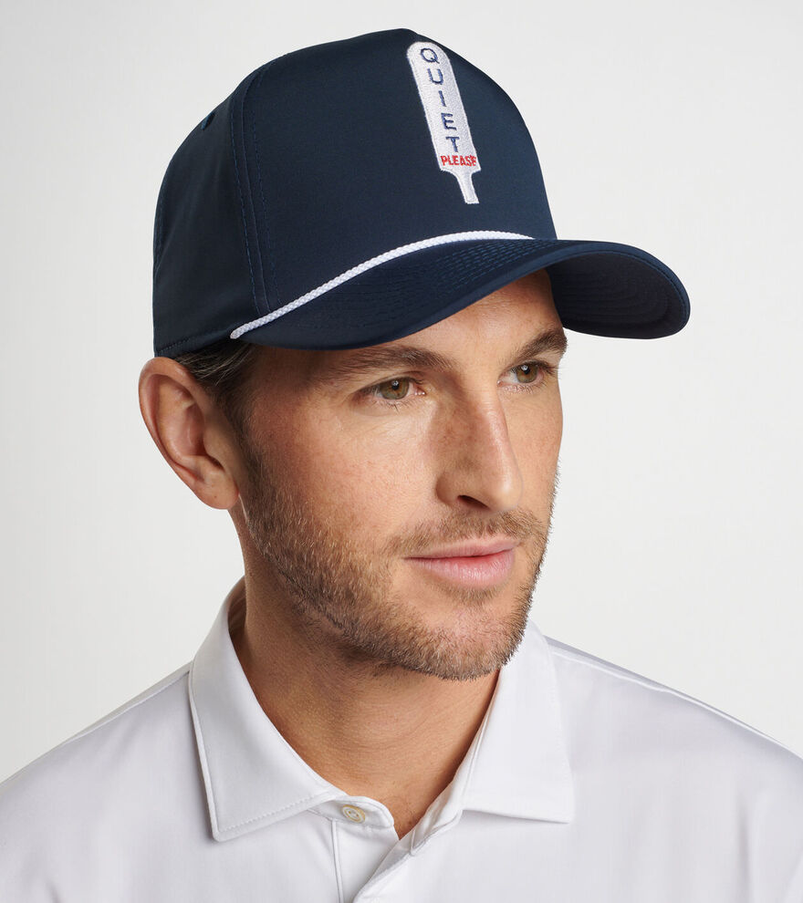 Peter Millar Quiet Please Performance Rope Hat image number 2