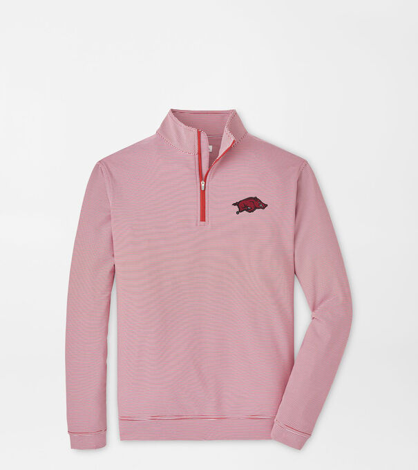 Arkansas Perth Mini-Stripe Performance Pullover