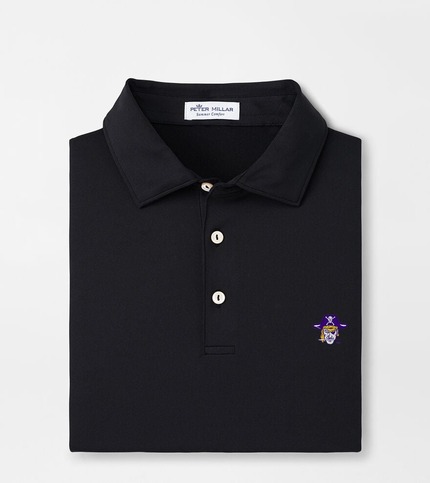 East Carolina University Vault Solid Performance Jersey Polo (Sean Self Collar) image number 1