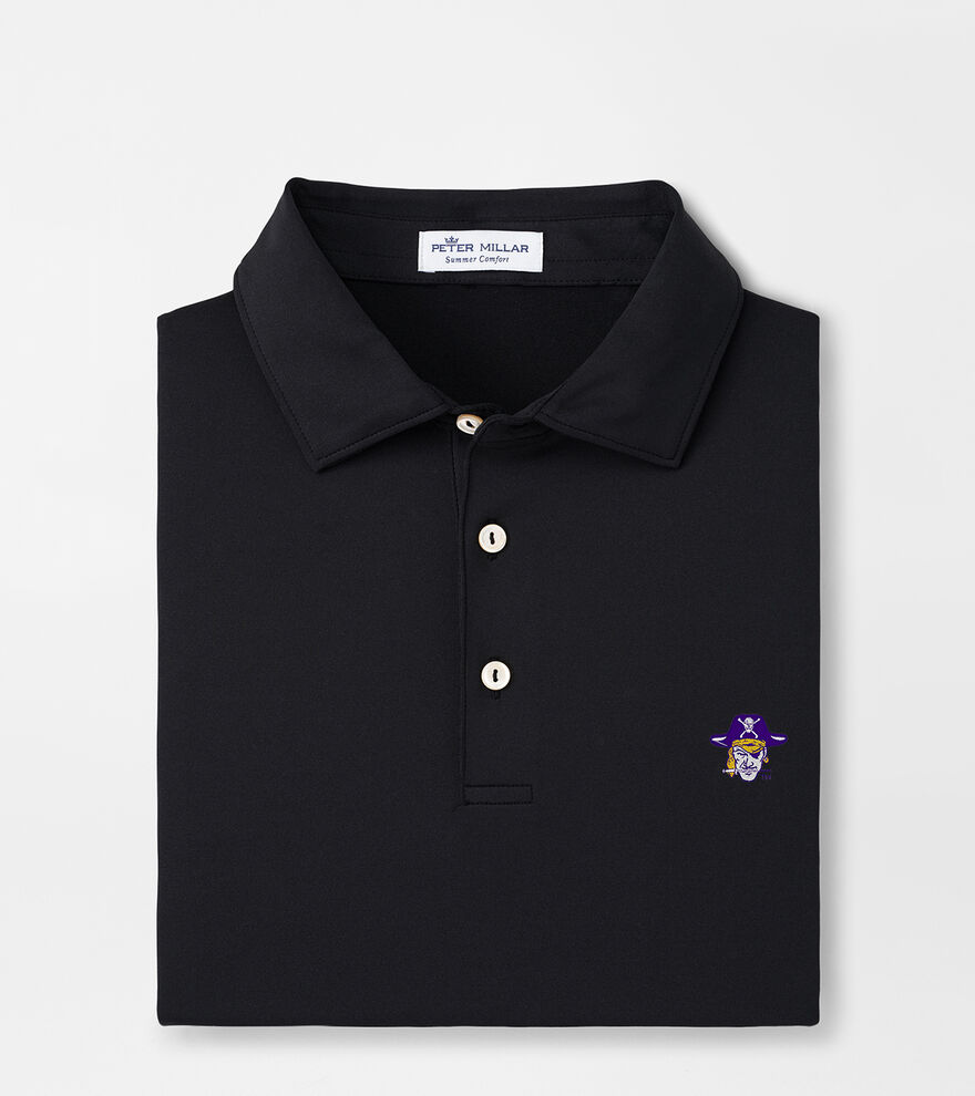 East Carolina University Vault Solid Performance Jersey Polo (Sean Self Collar) image number 1