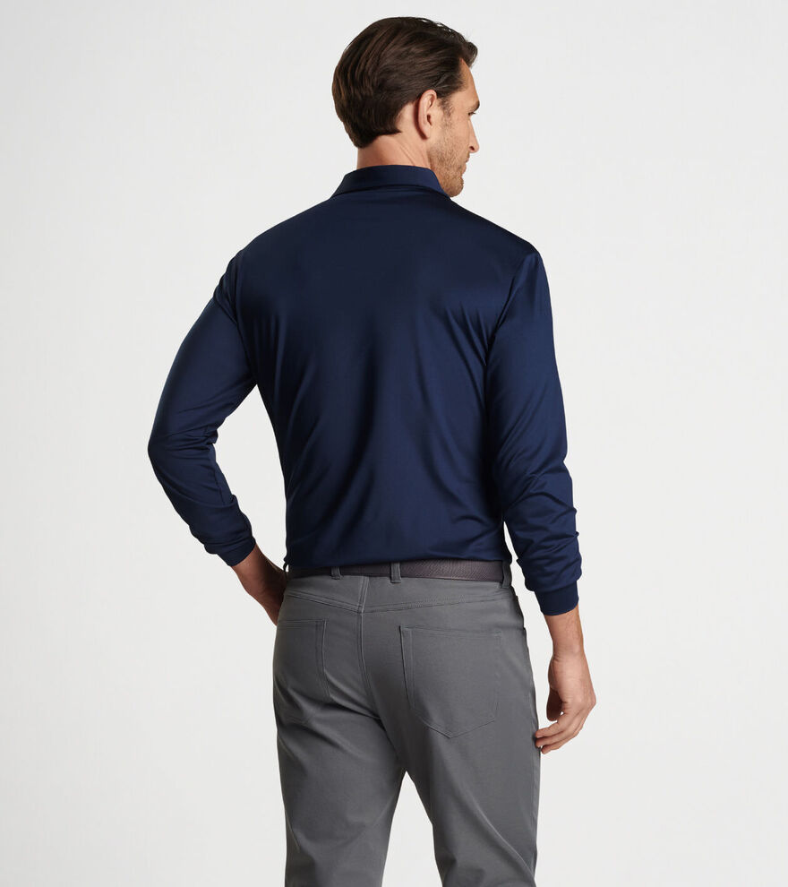 Solid Stretch Jersey Long Sleeve Polo image number 3