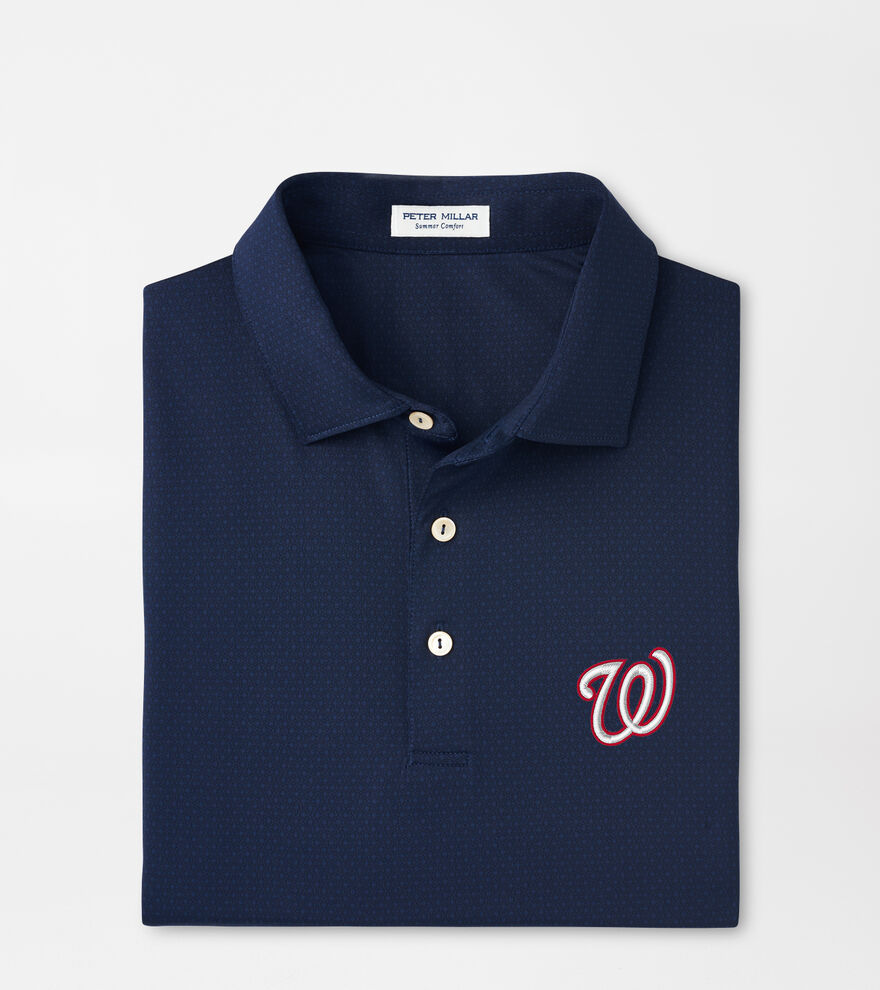 Washington Nationals Tesseract Performance Jersey Polo image number 1