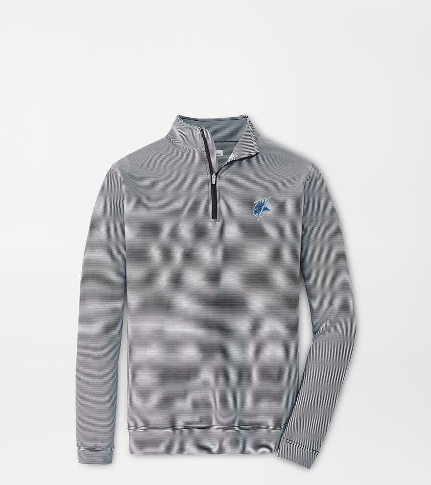 Elizabeth City Perth Mini-Stripe Performance Pullover image number 1