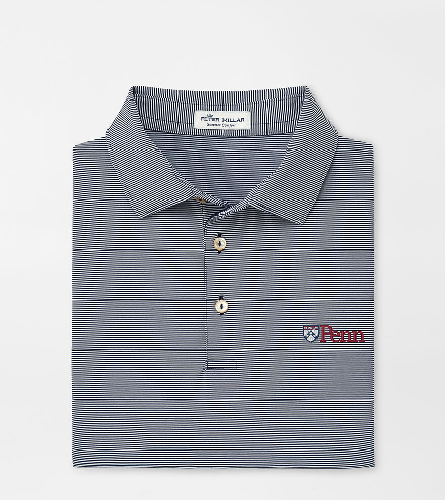 UPenn Jubilee Stripe Performance Polo image number 1