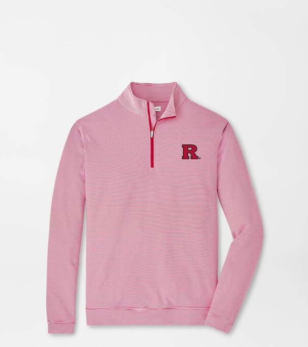 Rutgers Perth Mini-Stripe Performance Pullover