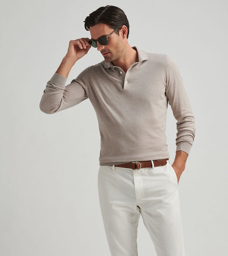 Mariner Sea Island Cotton Sweater Polo image number 5