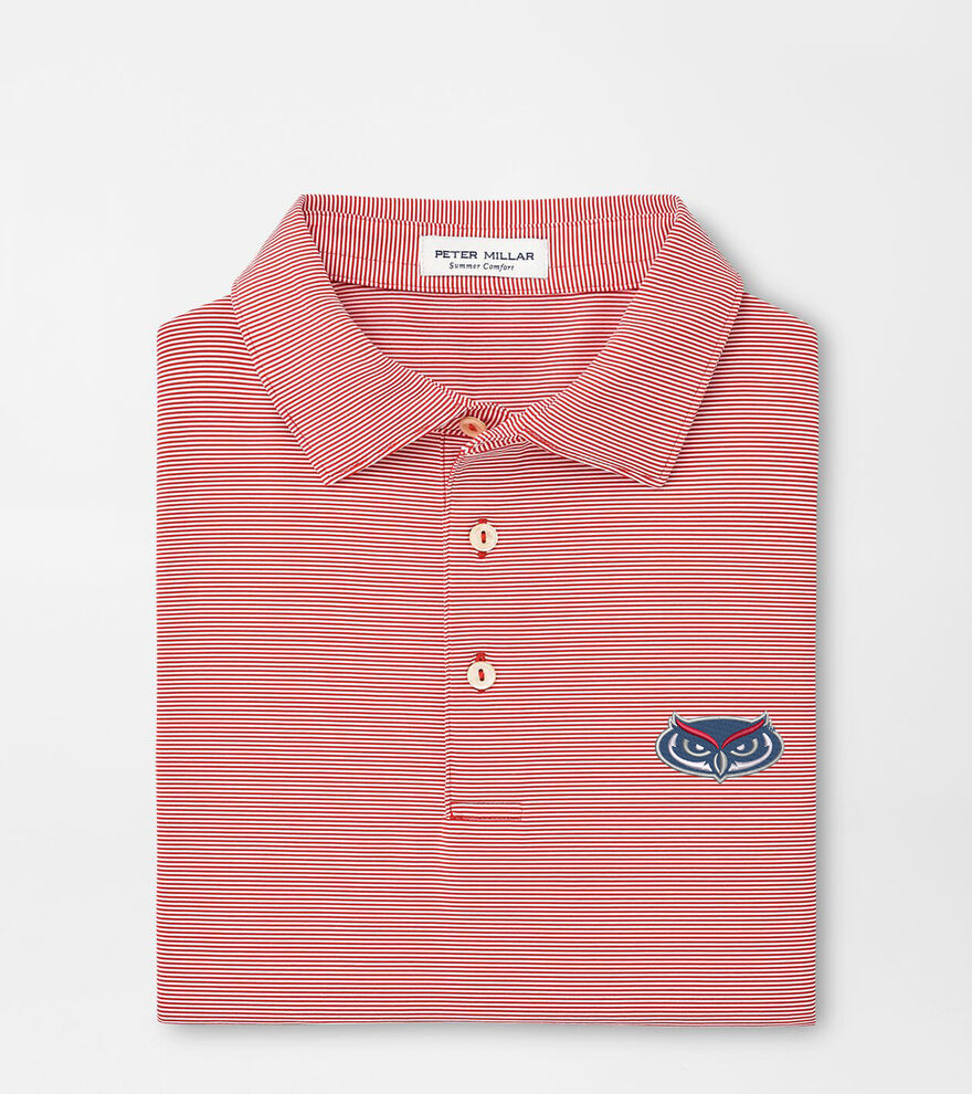 Florida Atlantic University Jubilee Stripe Performance Polo image number 1