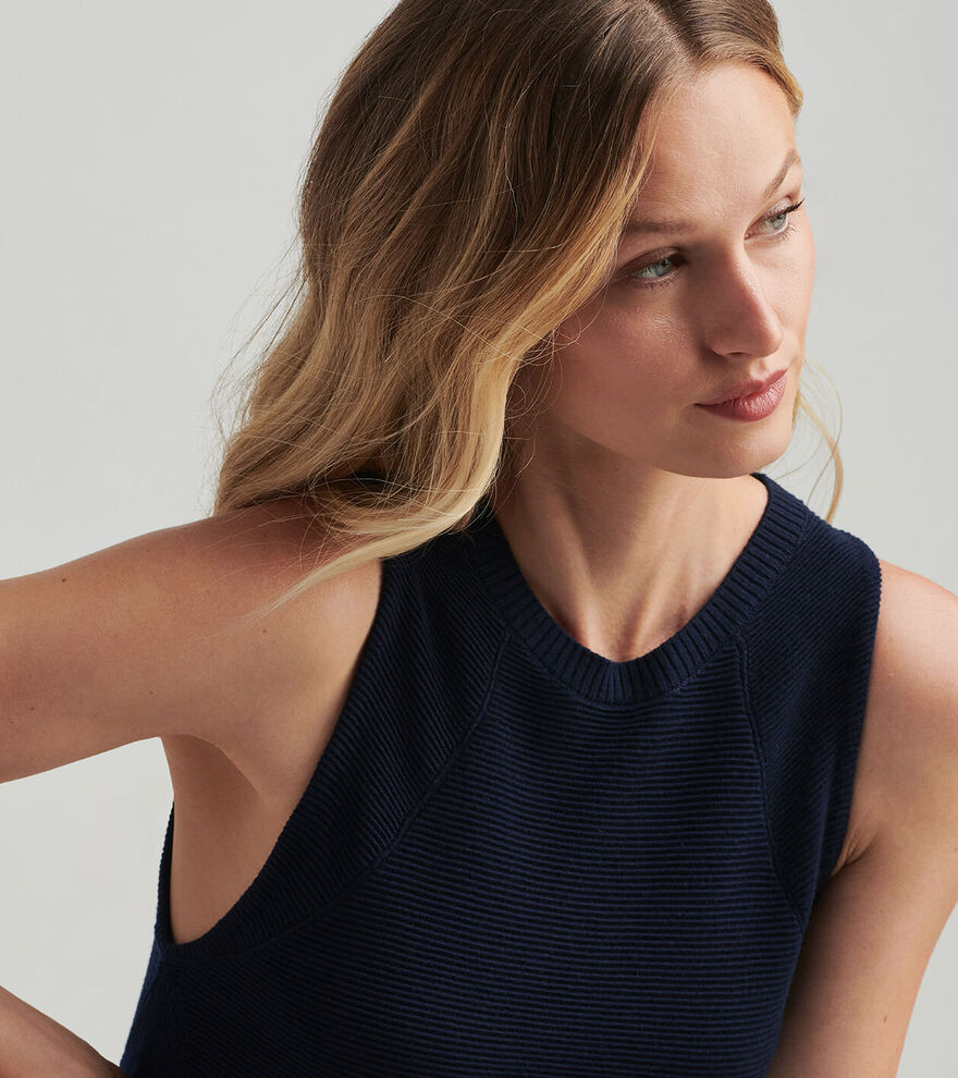 Campbell Ottoman Rib Sleeveless Sweater image number 4