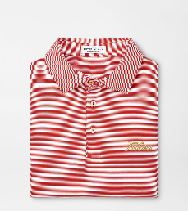 Tulsa Jubilee Stripe Performance Polo