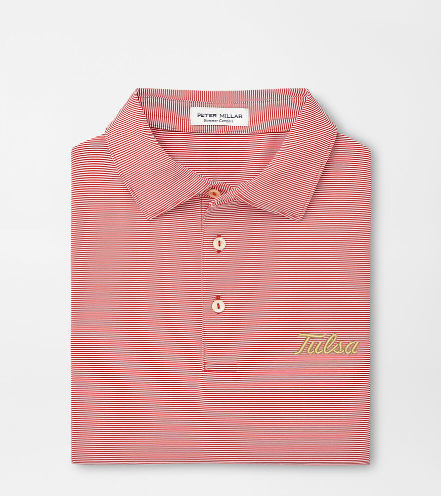 Tulsa Jubilee Stripe Performance Polo image number 1