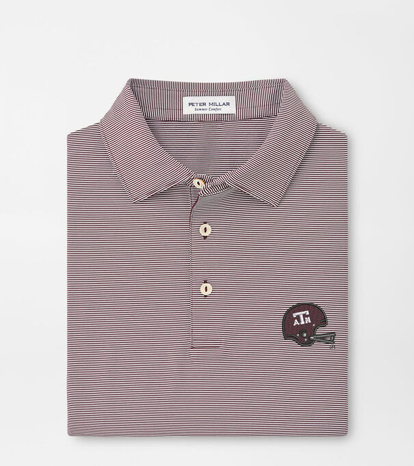 Texas A&M Vault Jubilee Stripe Performance Polo