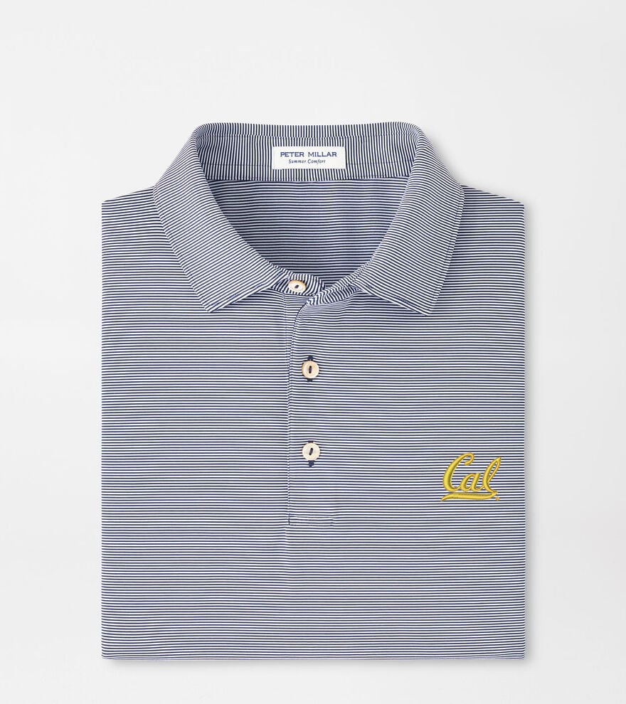 University of California Berkeley Jubilee Stripe Performance Polo image number 1