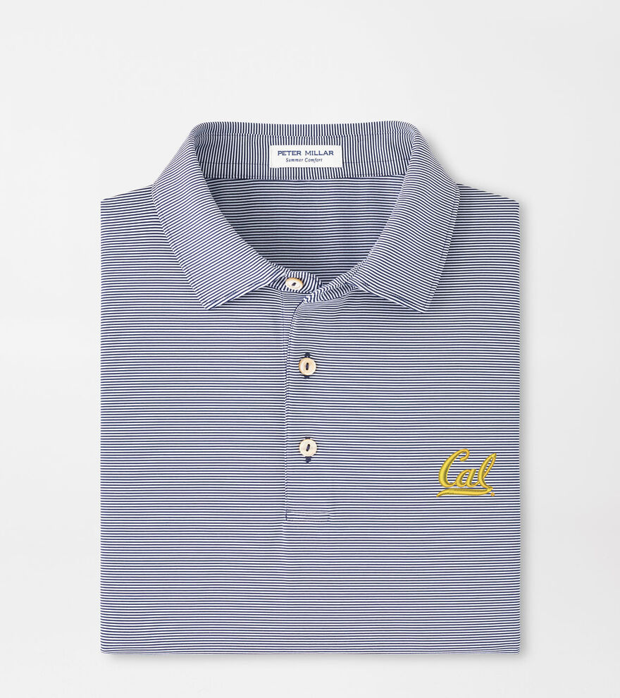 University of California Berkeley Jubilee Stripe Performance Polo image number 1
