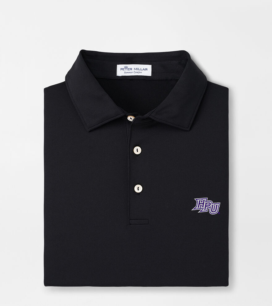 High Point University Solid Performance Jersey Polo (Sean Self Collar) image number 1