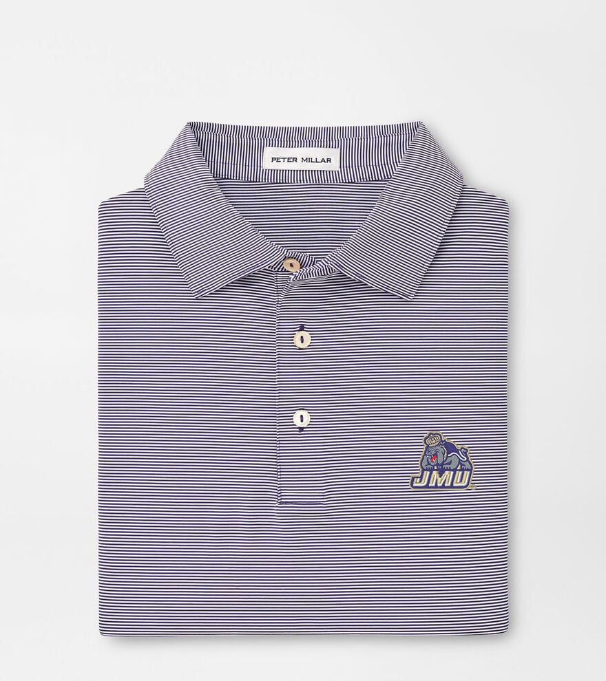 James Madison University Jubilee Stripe Performance Polo image number 1