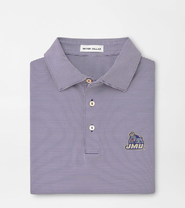 James Madison University Jubilee Stripe Performance Polo