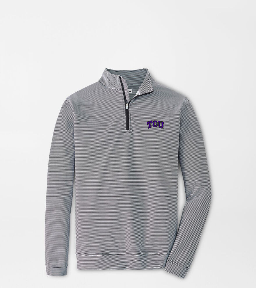 TCU Perth Mini-Stripe Performance Pullover image number 1
