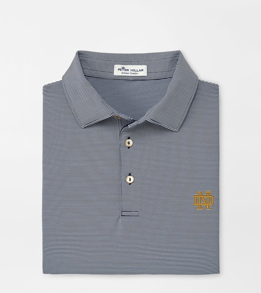 Notre Dame Jubilee Stripe Performance Polo image number 1