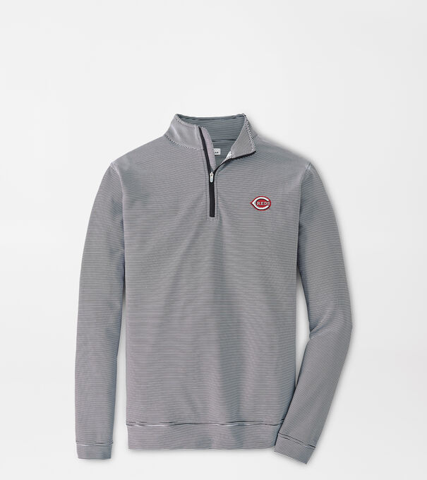 Cincinnati Reds Perth Sugar Stripe Performance Quarter-Zip