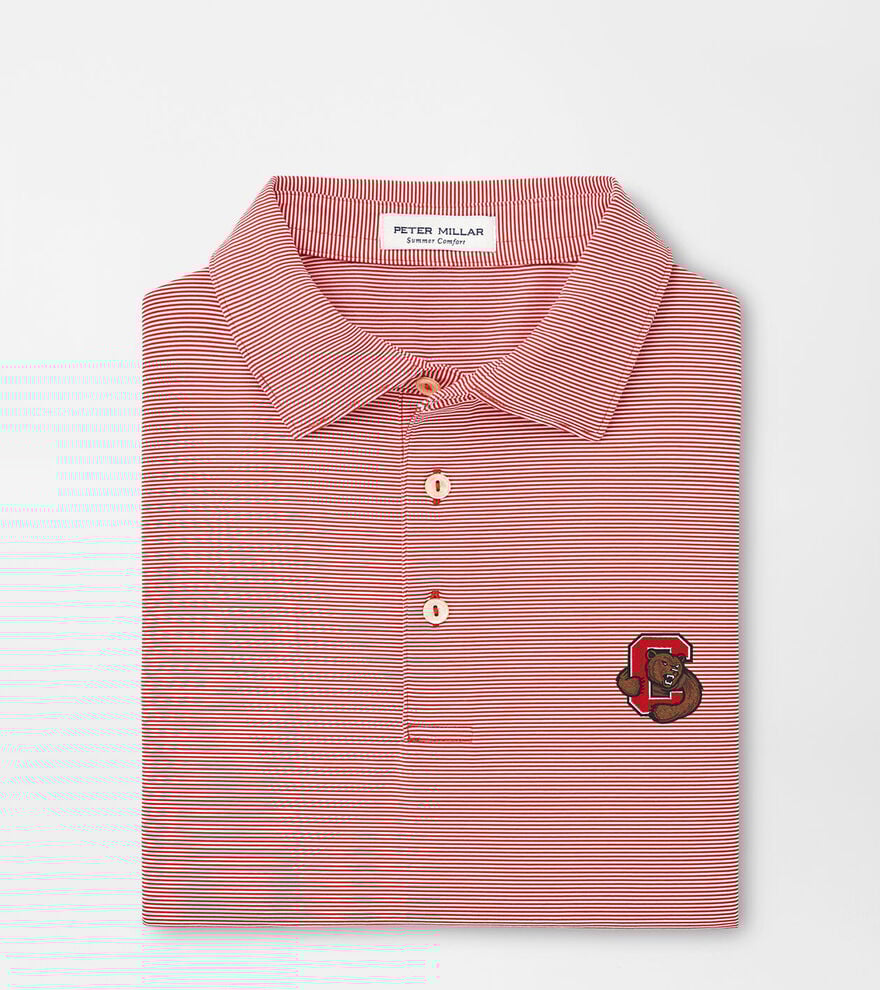 Cornell Jubilee Stripe Performance Polo image number 1