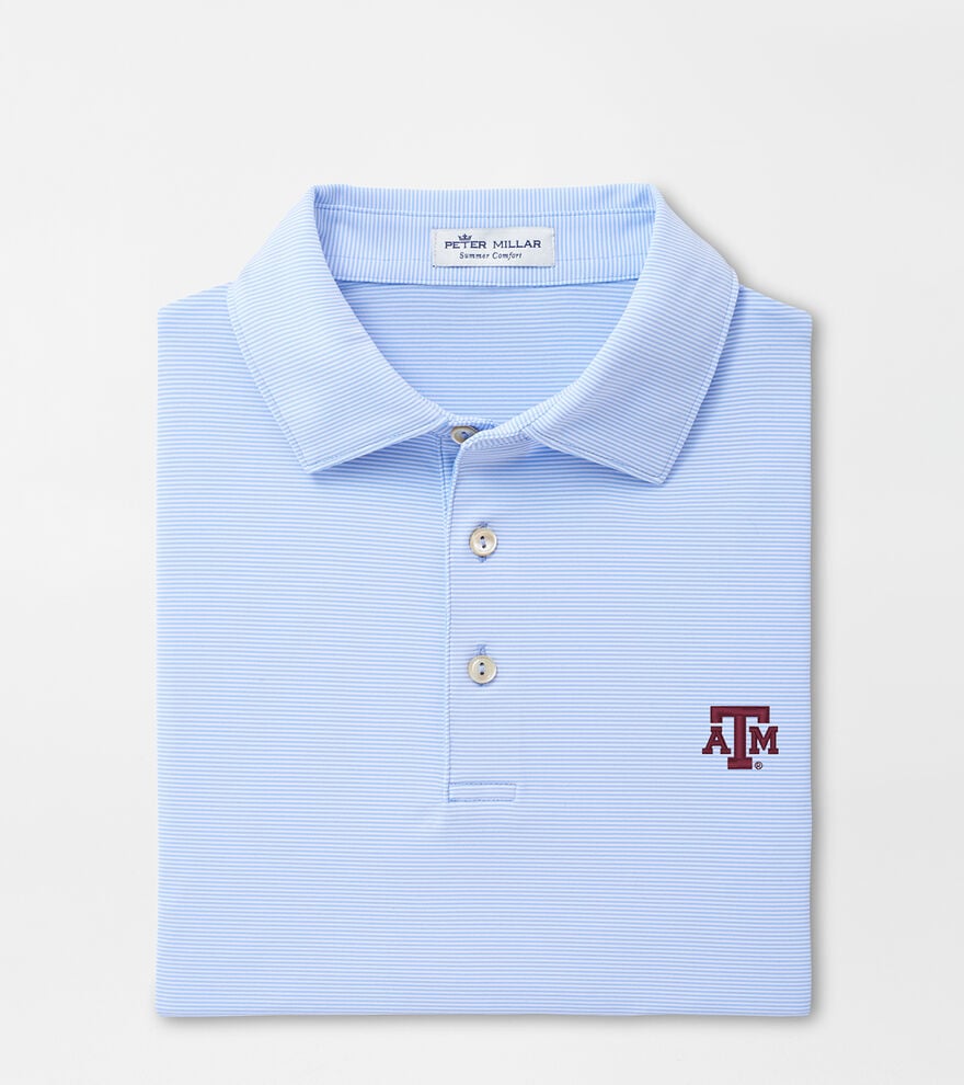 Texas A&M Jubilee Stripe Performance Polo image number 1
