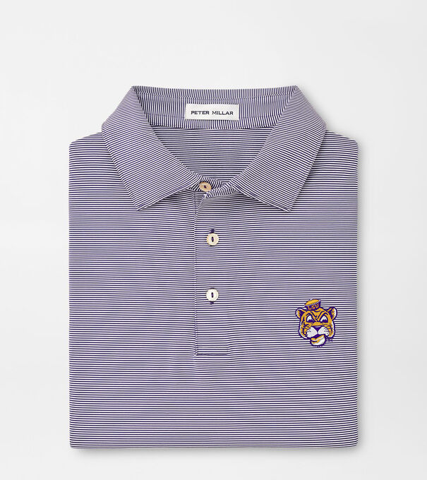 LSU Vault Jubilee Stripe Performance Polo