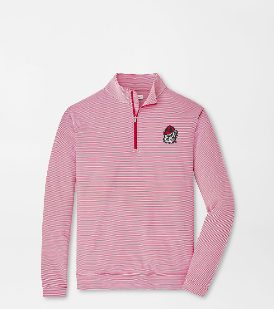 Georgia Bulldog Perth Mini-Stripe Performance Pullover image number 1