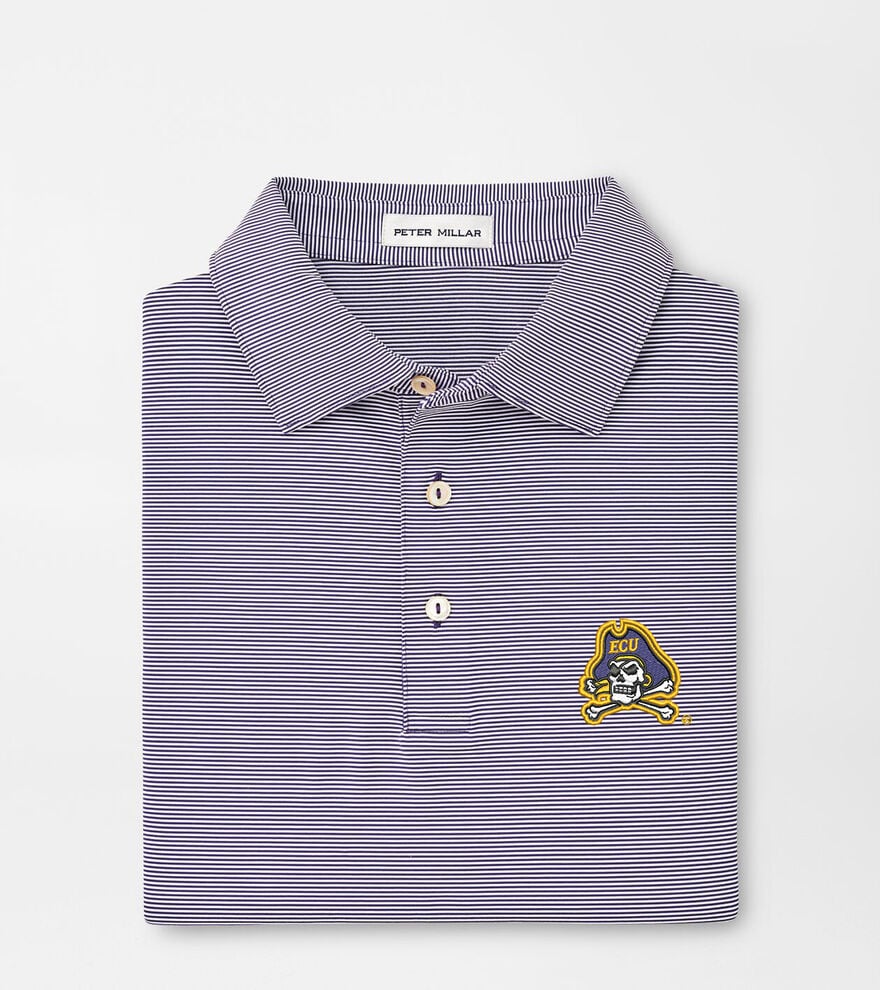 East Carolina University Jubilee Stripe Performance Polo image number 1
