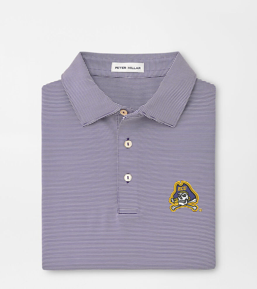 East Carolina University Jubilee Stripe Performance Polo image number 1