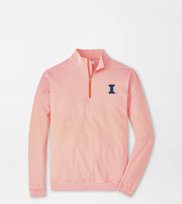 Illinois Perth Mini-Stripe Performance Pullover